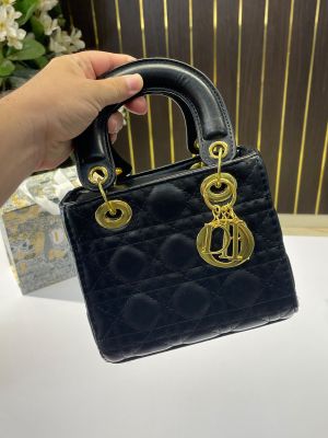 Dioor lady signature small bag 18 cm with og folding box(9093-1-black)