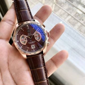 Tag Heuee_r carrera calibre 17 brown and brown
