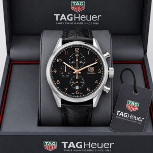 TAG Heueer Carrera Calibre 1887 Automatic Chronograph black and black