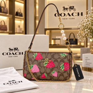COAC Nolita Classy Flowe Patch Sling Bag With box 5219