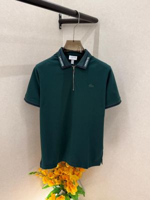Lacost Green Premium Collar Neck Polo T-shirt With Brand Packing F3971-GR