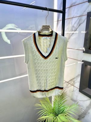 Lacost Imported Beige Embroidery Logo Super Premium Sweaters F3448-BE