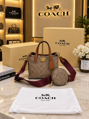 Coac Willow with coin pouch handbag with box 5201