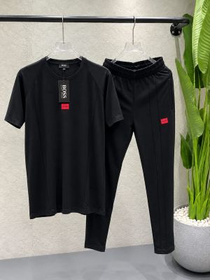 Boss Black Premium Tracksuit with Soft Cotton Fabric nd Emboss Logo 4469