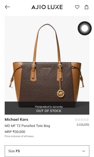 Michaeel Kors Mf Tz panelled Voyager Tote Bag With Dustbag Tags Etc Model 691