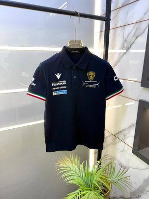 Lamborghini Navy Collar Neck Premium Polo T-shirt F5124-NY