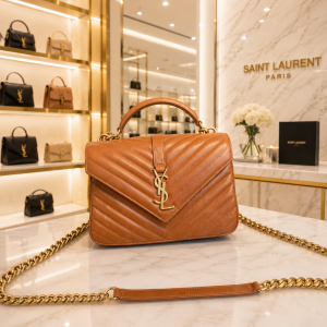 YSL_Saint Laurent Collage Envelop Bag With Box & Dust Bag & Sling Belt & Bill
