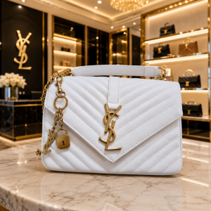 YSL_Saint Laurent Collage Envelop Bag With Box & Dust Bag & Sling Belt & Bill