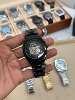 Armaa_ni Exchange Skeleton Automatic Watch Fa 1604