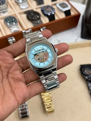 Armaa_ni Exchange Skeleton Automatic Watch Fa 1607