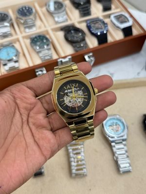 Armaa_ni Exchange Skeleton Automatic Watch Fa 1605