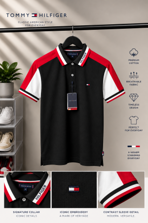Tommy Hilfiiger Premium Polo T-Shirt with OG box Packaging 2202
