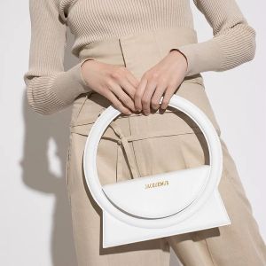 Jacquemus le sac rond bag with og box(6931-white-rice)
