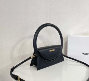 Jacquemus le sac rond bag with og box(6931-black)