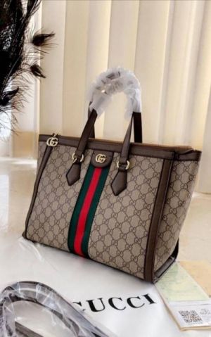 Guchii Ophidia GG Medium Tote Bag With Dustcover slingbelt