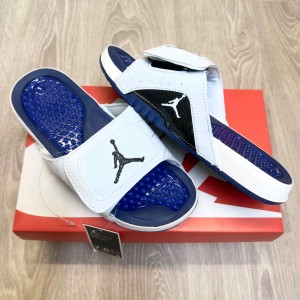 Jordan Hydro Xl Retro Gel Node Footbed White Blue Slides