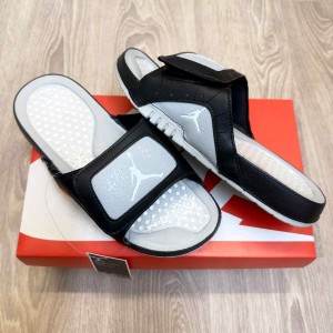Jordan Hydro Xl Retro Gel Node Footbed Black Grey Slides