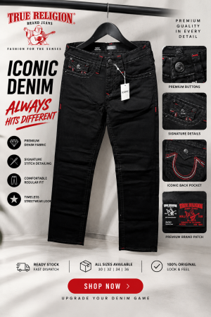 True Religioon High Quality Straight Fit Jeans 2346